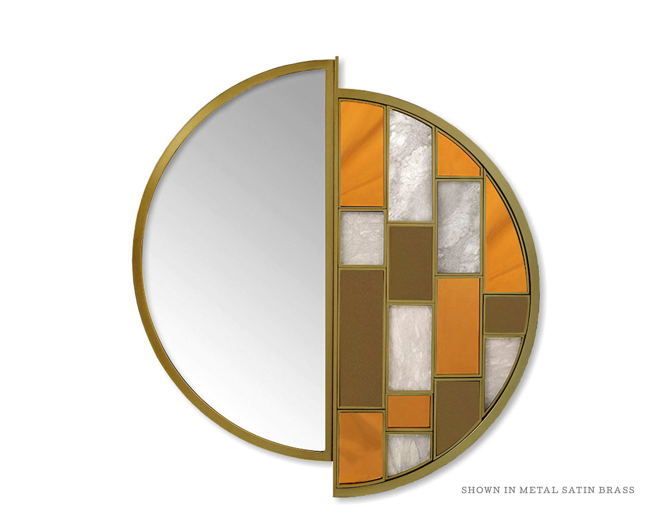 Transparent Atelier Astley Mirror Brass